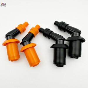 1pcss 블랙 오렌지 바이크 오토바이 방수 점화 코일 고무 캡 GY6 플러그 헤드 mop-up ATV 액세서리