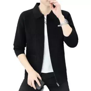 가을 봄 남성 니트 재킷 겉옷 멋짐폭발 상의 스웨터 트렌디 브이넥 가디건 OOTD3