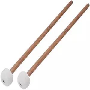타악기 액세서리를 위한 나무 손잡이가 달린 2Pcs 스네어 드럼 팀파니 스틱 망치 소프트 펠트