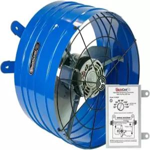 게이블 통풍구용 콰이어트쿨 AFG PRO-2.0 다락 팬 - 1945 CFM 조절 가능한 온도 조절기 20피트 전원 코드