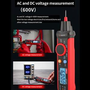 UNI-T 펜 타입 디지털 자동 멀티미터, UT118C, 600V DC AC 전압계, True RMS 주파수 계량기, NCV 커패시턴