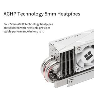 Thermalright HR10 2280 PRO SSD 쿨러 양면 방열판은 14.8W/m.k 실리콘 4 히트파이프 운반합니다.