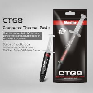 맥스터 미니 서멀 페이스트, CPU 프로세서, 실리콘 그리스, GPU 컴퓨터 라디에이터, CTG8, 12.8W/mk