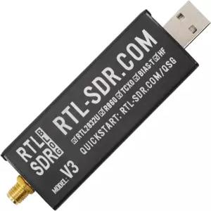 RTL-SDR 블로그 V3 R860 1PPM TCXO SMA 소프트웨어 정의 라디오 동글 전용 블랙