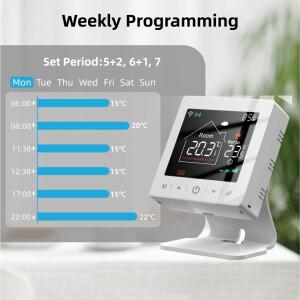 스마트 홈 와이파이 온도조절기 투야 RF 무선 가스 보일러 난방 프로그래머블 실내 온도 리모컨 알렉사 구