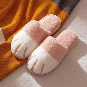 [하프클럽/]귀여운 고양이 실내화 거실용 슬리퍼 룸슈즈