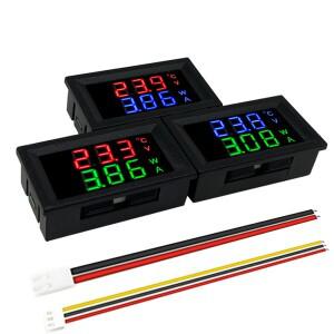 고품질 DC 100V 10A 볼트미터 암페어미터 블루 + 레드 LED 듀얼 디지털 게이지