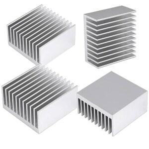 4PCS 양극 산화 알루미늄 히트 싱크 40x40x20mm / 1.57