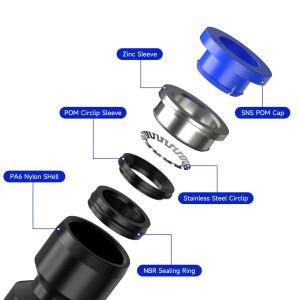 공압 피팅 PU PV PY PE PM PZA PK SA 4mm 6mm 8mm 10mm 플라스틱 호스 퀵 커플링 파이프 연결구