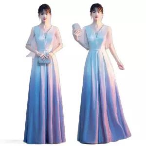 보라색 원피스 연주복 촬영 합창단 드레스 단체 웨딩