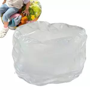 방수 커버가 있는 투명 동물 모양 플러시 빈백 의자 아이들 침실 놀이방 방 가정 장식용