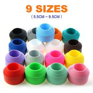 17 색상 7.0CM 실리콘 컵 바닥 커버 단열 코스터 슬리브 워터 외장 70MM AntiSlip 병