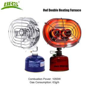 BRS-H22 야외 공간 히터 휴대용 더블 적외선 캠핑 난방 난로 보호 메쉬 1050W와 안전 텐트 히터