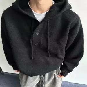 픽호샵 남자 빈티지 키작남 가디건 풀오버 후드 스웨터 반 집업 커플 꾹1