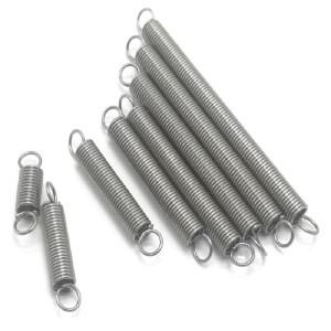 10Pcs 와이어 직경 0.2/0.3/0.4/0.5mm 304 스테인레스 스틸 듀얼 후크 소형 인장 스프링 외부 3mm 4mm 5mm