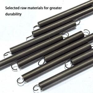 65Mn 와이어 직경 1.0mm/1.5mm/2.0mm 오픈 후크 장력 스프링 풀백 드래프트 코일 연장