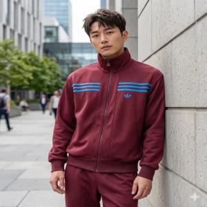 [매장정품] adidas 70s BB 트랙탑 - 쉐도우레드 / JN5963 e6af1c