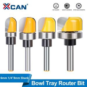 목공 라우터날 6mm 6.35mm 8mm 생크 볼 트레이 라운드 노즈 밀링 커터 목재 절삭 공구용