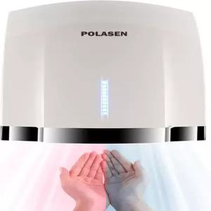 가정용 욕실용 POLASEN 핸드 드라이어 화이트 ABS 커버 소음 감소 간편한 설치 플러그인
