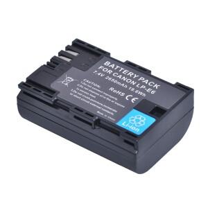 캐논 LP-E6 LP E6N 배터리, EOS 6D 7D 80D 5DSR 마크 II IV용, 2650MaH