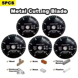 5pcs 125mm 금속 절단 다이아몬드 플레이트 철 강철 막대 시트 알루미늄 호환 톱날 절삭 디스크