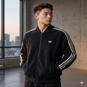 [매장정품] adidas 니트 슈퍼스타 트랙탑 - 블랙 / KD9395 4d08f6