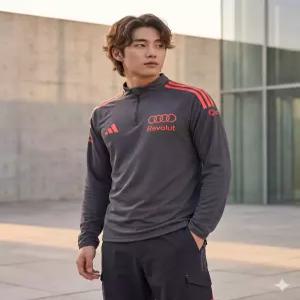 [매장정품] adidas 아우디 F1 팀 메카닉스 1/4 지퍼 자켓재킷 - 블랙 / KE8929 645ff1