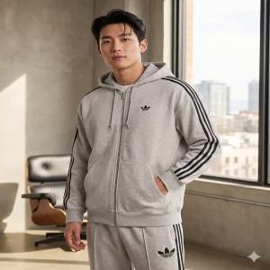 [매장정품] adidas 아디컬러 오버사이즈 전장 지퍼 후디 JX1546 0bb94a