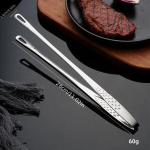 304 스테인레스 스틸 식품 클립, 가정용 및 그릴용 확장 바베큐 집게