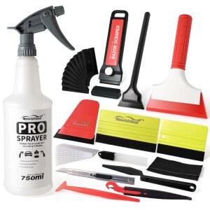 NEWISHTOOL PROFI 윈도우 틴트 키트 비닐 도구 비닐용 자동차 도구 펠트 스퀴지 분무기 마이크로 터킹 고무 PPF 면도기 안전 커터 나이프