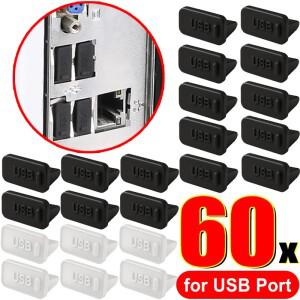 실리콘 USB 먼지 플러그 충전기 포트 커버 여성 잭 인터페이스 방진 캡 범용 DustPlug 태블릿 PC 노트북