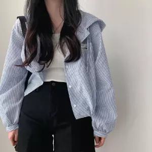 루타꽁몰 여친 캐주얼 야구 잠바 초가을 골지 후드 버클 쇼트 코트 HO3