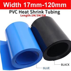 너비 25mm ~ 120mm 18650 립 배터리 PVC 열 수축 튜브 팩 직경 16 - 76mm 절연 필름 랩 리튬 케이스 케이블