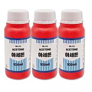 삼현제약 아세톤 99.2% 네일 리무버 100ml x 3개