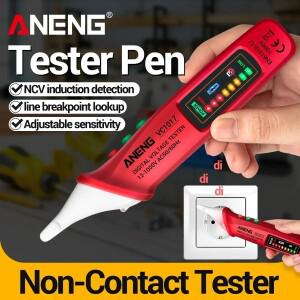 ANENG VC1017 디지털 AC 전압계 멀티미터 펜 NCV 자동 12-1000V 스마트 센서 테스터 부저 감지기 도구