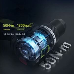 WU135 무선 전기 드릴 12V 50Nm 1800rpm 스마트 클러치 자동 정지 2단 속도 조절 금속 가공 가정용 전동공