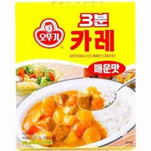 오뚜기 3분카레매운맛200g 강황 카레가루 커리 3분카레 일본카레
