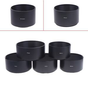 40.5mm 43mm 52mm 길이 금속 렌즈 후드 (카메라 범용 햇빛 가리개)