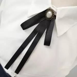 여성 고급 리본 브로치 옷핀 넥타이 장식 배지 졸업식 행사용 리본타이 뺏지 학예회