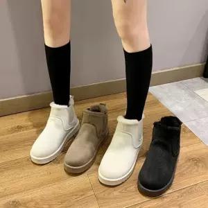 여성 3컬러 따뜻한 첼시부츠 퍼 안감 털부츠 앵클부츠 방한부츠 방한장화 기모부츠 털부츠