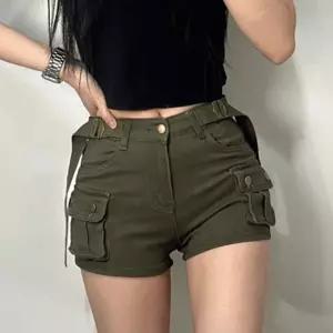 여성 벨트 SET 골반 볼륨 업 반바지 카고 숏팬츠 핫팬츠 4color 버클 포켓 여름 블랙 카키 베이지 화이트