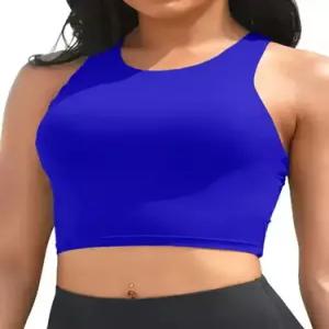 수피 여자 캐주얼 브라 운동복 슬리브리스 홀터넥 슬림핏 나시 바캉스룩 비치웨어 JEN1