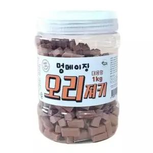 강아지 멍메이징 오리져키 1kg 반려견 노즈워크 간식