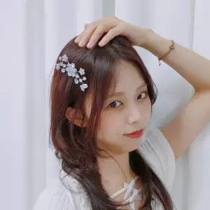 투명 수정 웨딩 장식 브로치 신부용 액세서리 티아라헤어핀 웨딩브로치 패션브로치