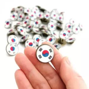 삼일절 기념 태극기 배지 경축일 브로치 선물용 뺏지 액세서리 학교 광복절 선물 단체