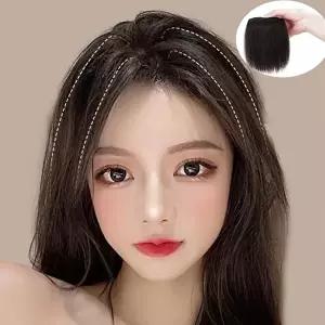 똑딱이 정수리 볼륨 피스 헤어 머리 가발 가르마 숏컷 단발-WFO4RRG