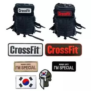 크로스핏 태극기 패치 와펜 명찰 군용 가방 와펜 밀리터리 헬스-WF...