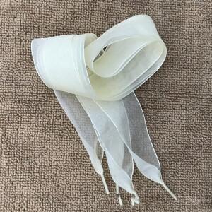 1쌍 신발 액세서리 끈 밧줄 넥타이 4cm 와이드 캔디 컬러 플랫 새틴 실크 리본 레이스 문자열