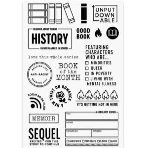 KLJUYP 새로운 독서 책 스탬프 Scrapbooking을위한 클리어 투명 실리콘 고무 DIY 사진 앨범 장식