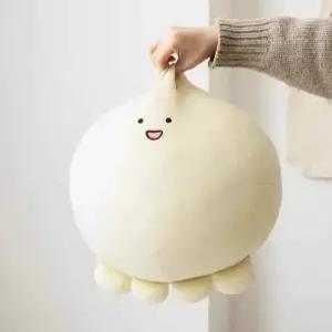 반죽쿠션 말랑 반죽 화이트 중형 30cm 문어 애착 쿠션 말랑쫀똑한 만두